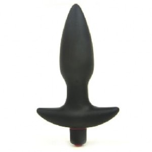 Anal Plug Vibrating Silicone Black